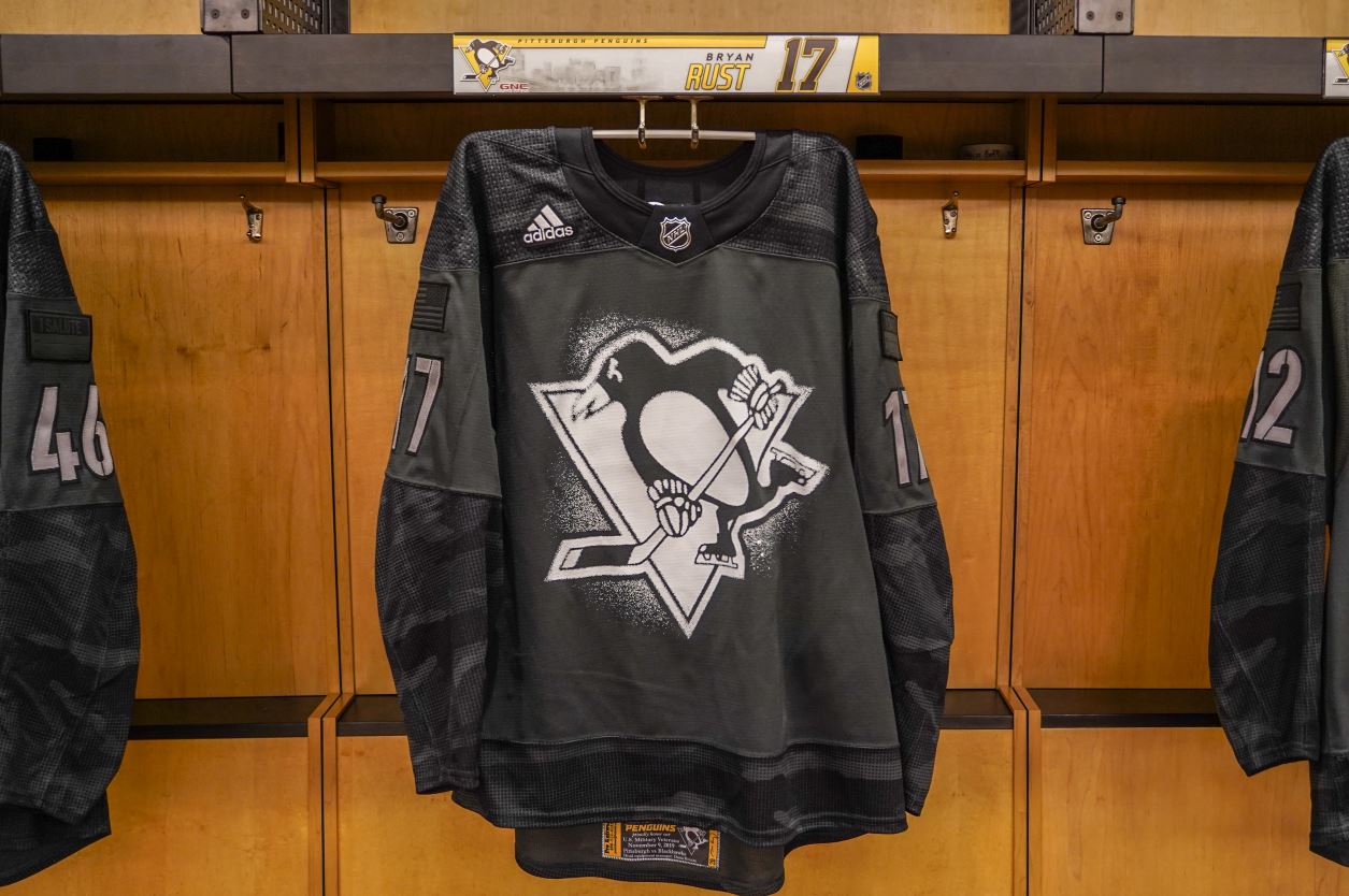 penguins military jersey