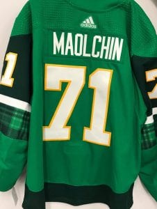 penguins st patrick's day jersey auction